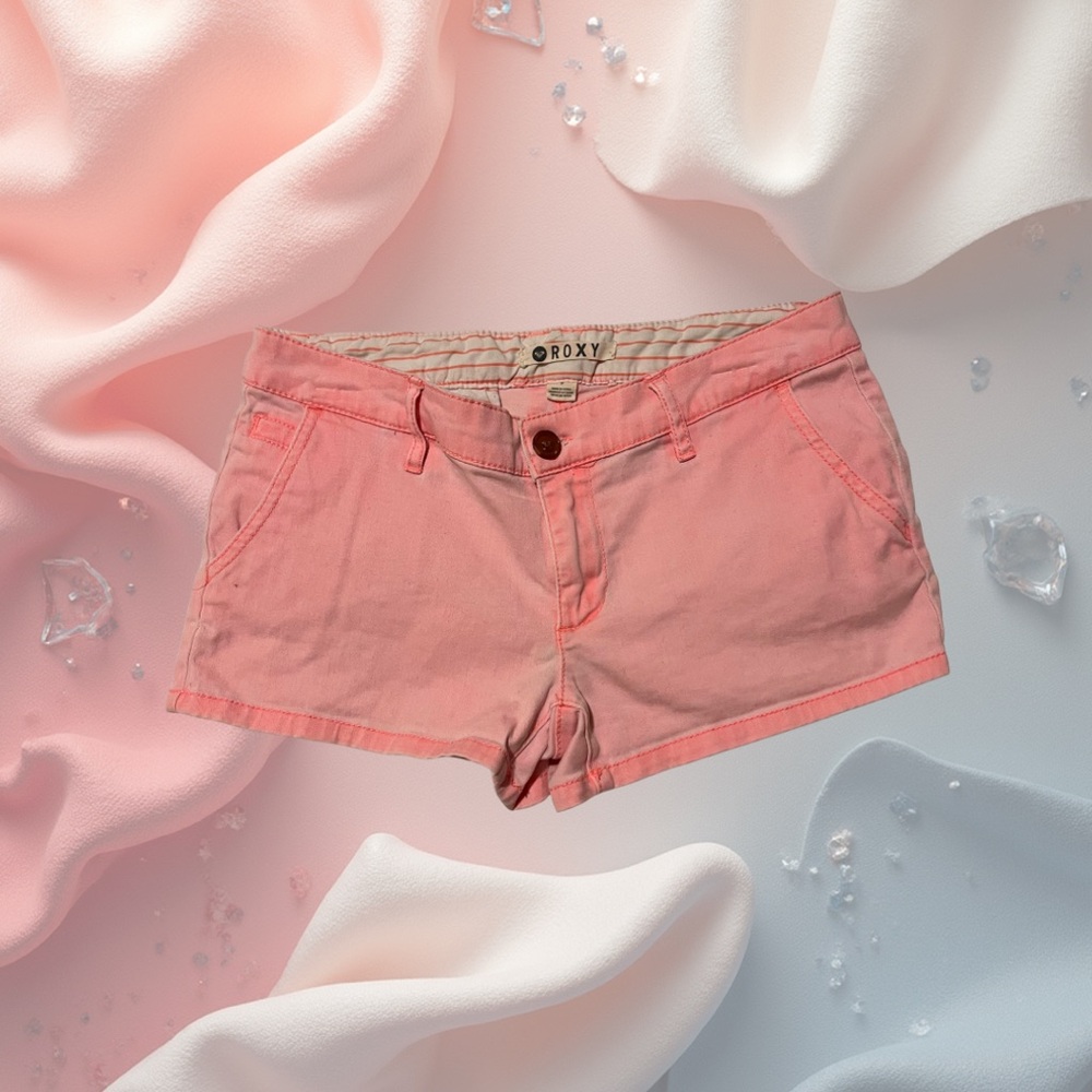 Roxy Coral Pink Shorts Women’s Size 5 Surf Skater Chino Style